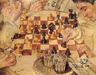 棋手 Chess Player (1916)，马克斯·奥本海默