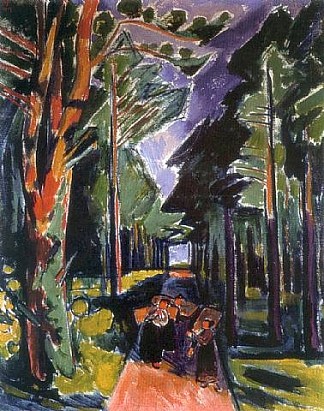 森林小径 Waldweg (1919)，马克斯·佩希斯泰因