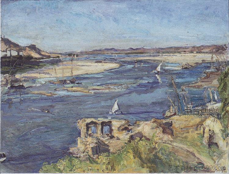 阿斯旺的尼罗河 The Nile at Aswan (1914)，马克思·斯利夫格特