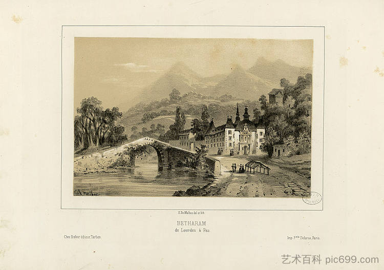 从卢尔德到波城的贝塔拉姆 Betharam de Lourdes à Pau (1860)，马克西姆拉兰