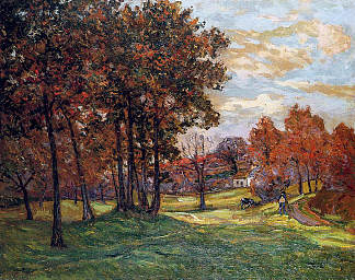古拉松的秋天景观 Autumn Landscape at Goulazon (1900; France                     )，马克西姆·莫弗拉