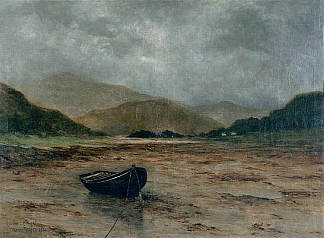 搁浅的船 Beached boat (1882; France                     )，马克西姆·莫弗拉