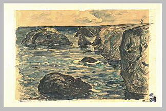 狂野海岸的悬崖 Cliffs of the wild coast (1910; France                     )，马克西姆·莫弗拉