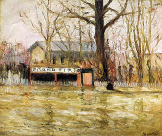 洪水（儒安维尔勒庞特） Flood (Joinville-le-Pont) (c.1910; France                     )，马克西姆·莫弗拉