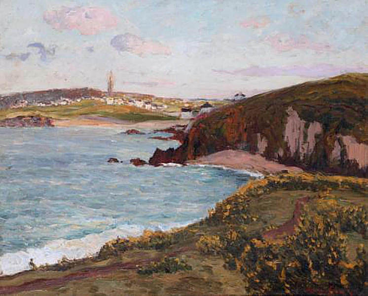 杜阿内兹附近的景观 Landscape near Douarnenez (1897; France  )，马克西姆·莫弗拉