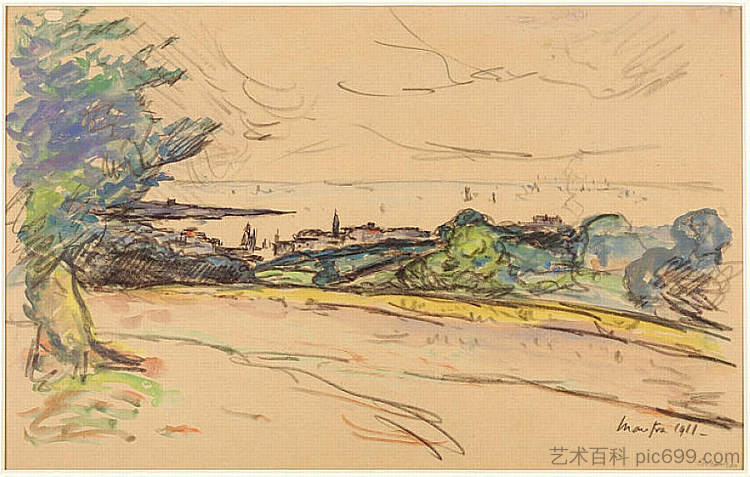 孔卡尔诺湾 The Bay of in Concarneau (1911; France  )，马克西姆·莫弗拉