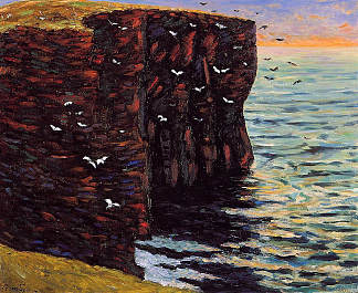 瑟索的黑崖 The Black Cliffs at Thurso (1895; France                     )，马克西姆·莫弗拉