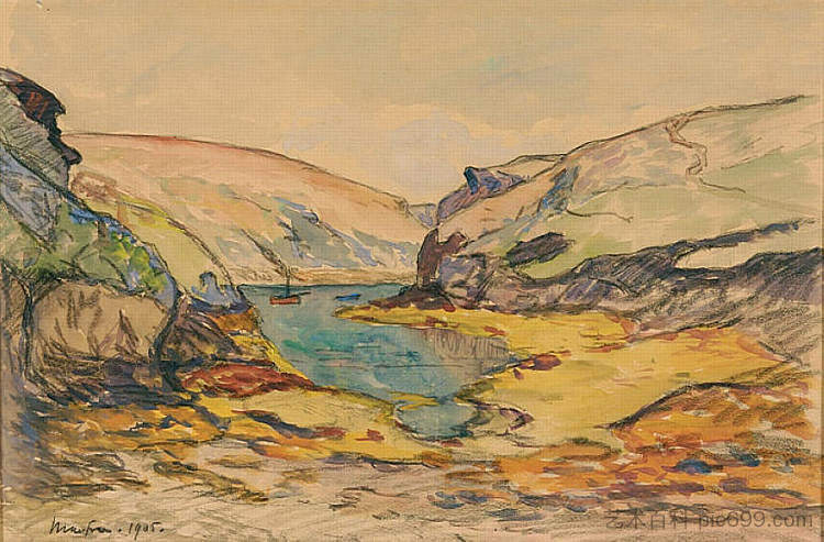 老城堡的海螺 The Conch at Vieux-Chateau (1905; France  )，马克西姆·莫弗拉