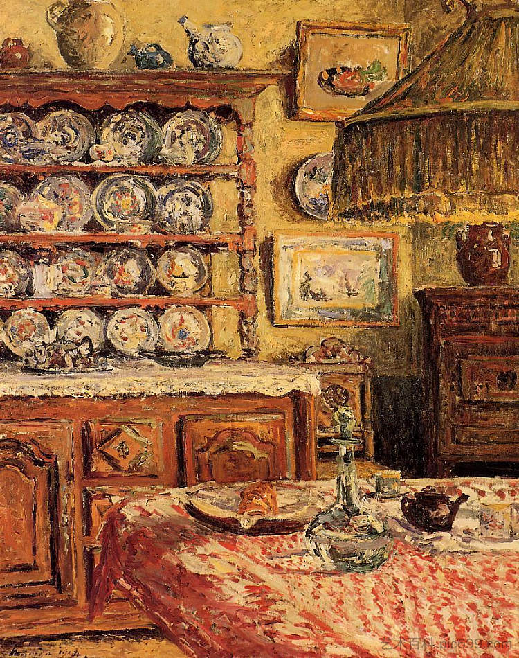 午餐后的餐厅 The Dining Room after Lunch (1914; France  )，马克西姆·莫弗拉