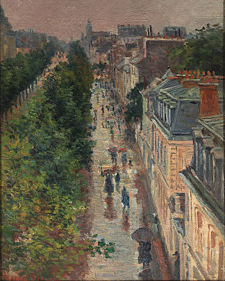 巴黎街景 Scène de Rue à Paris (1896)，马克西米连·卢斯