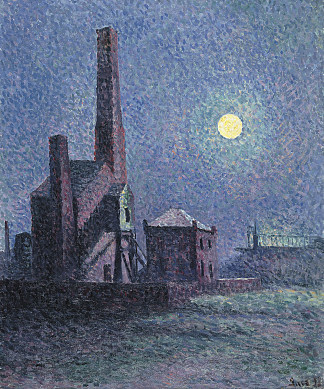 月光下的工厂 Factory in the Moonlight (1898)，马克西米连·卢斯