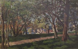 圣克劳德附近的公园 The park near Saint-Cloud (1882)，马克西米连·卢斯