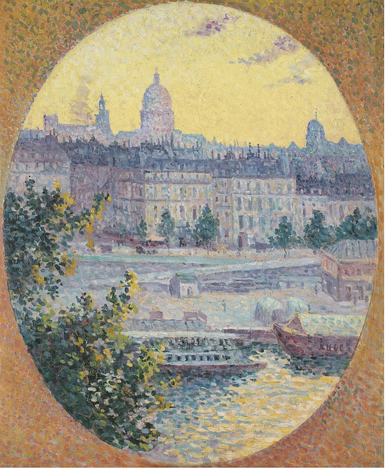 蒙特贝罗码头和圣热内维耶夫山，巴黎 Le Quai Montebello Et La Colline Sainte-geneviève, Paris (1901)，马克西米连·卢斯