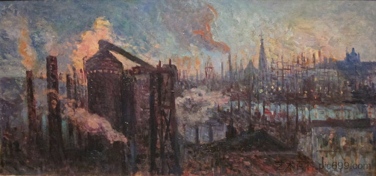 大型工业城 Large Industrial City (1899)，马克西米连·卢斯