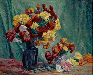 静物与鲜花 Nature Morte Aux Fleurs (1906)，马克西米连·卢斯