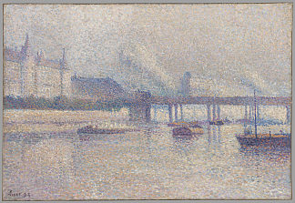 巴黎塞纳河畔 The Banks of the Seine River in Paris (1893)，马克西米连·卢斯