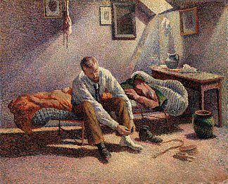 早晨， 室内 Morning, Interior (1890)，马克西米连·卢斯