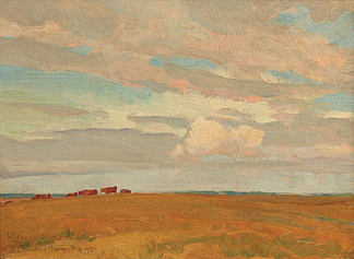 草原，沙丘营地，1921 年 5 月 Prairie, Sand Hill Camp, May 1921 (1921)，梅纳德·迪克森