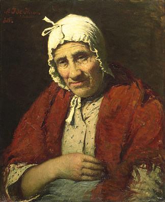 犹太老妇人 Old Jewish Woman (1880)，梅杰尔·艾萨克·德哈恩