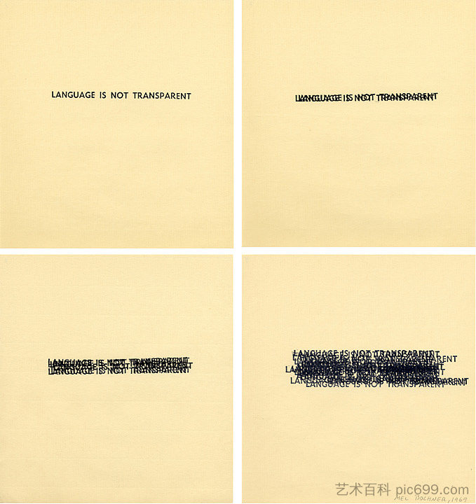 语言不透明 Language Is Not Transparent (1969)，梅尔·博赫纳