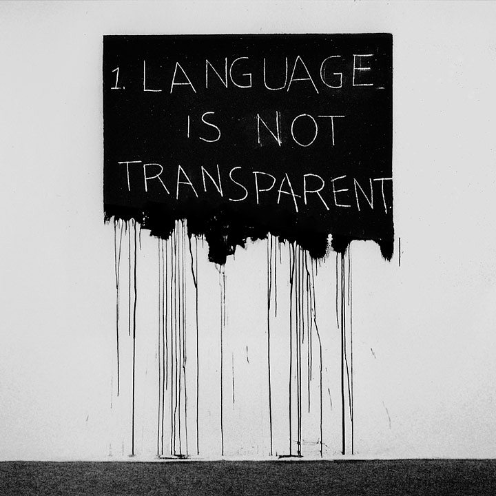 语言不透明 Language Is Not Transparent (1970)，梅尔·博赫纳