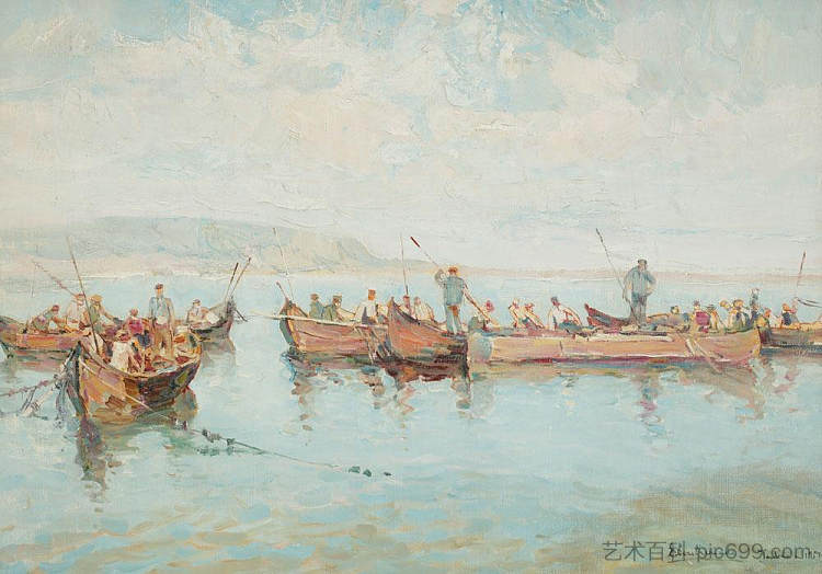 图尔恰的篮网 Nets at Tulcea (1957)，米凯拉·埃莱乌泰里亚德