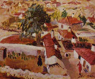 巴尔奇克景观 Balchik Landscape (1936)，米凯拉·埃莱乌泰里亚德