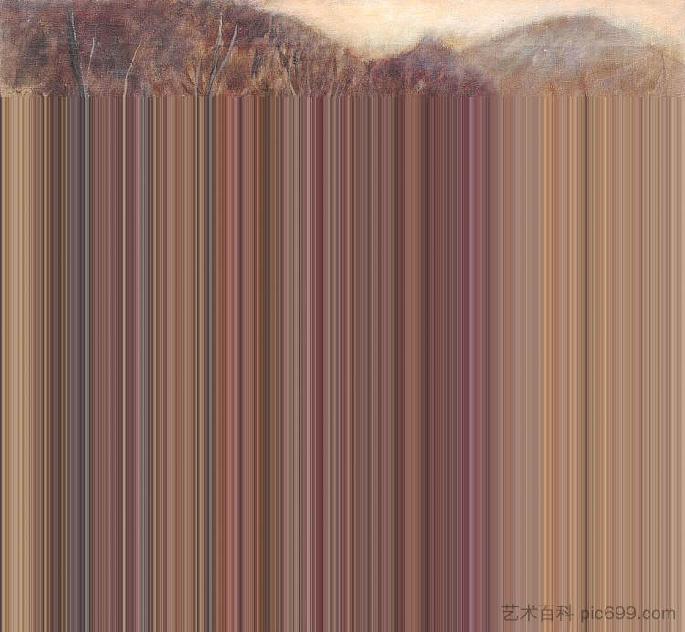 普拉霍瓦山谷景观 Prahova Valley Landscape (1948),米凯拉·埃莱乌泰里亚德
