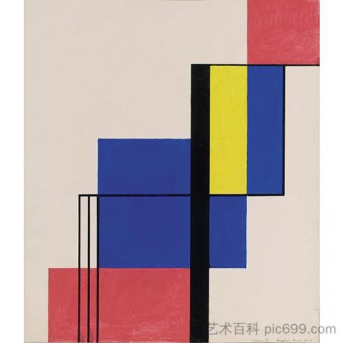 组成五 Composition V (1929)，索弗尔