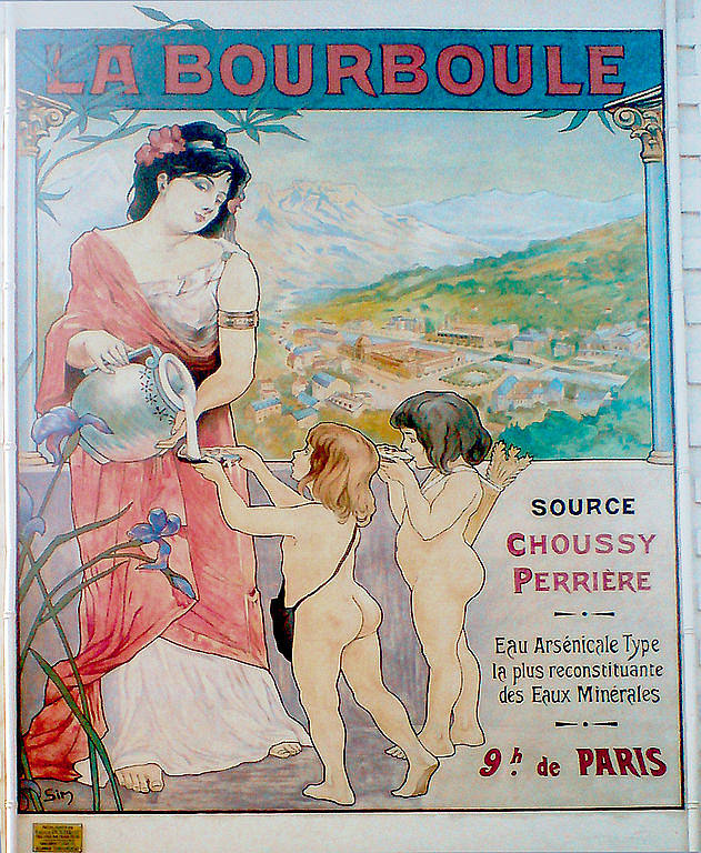 拉布尔布勒海报 Affiche La Bourboule，米歇尔西蒙尼