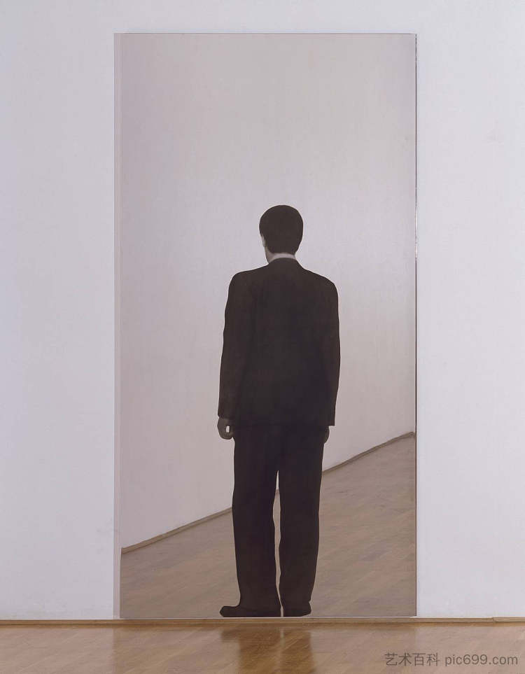 站立的人（镜子画） Standing Man (Mirror Painting) (1962)，米开朗基罗·皮斯特莱托