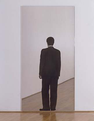 站立的人（镜子画） Standing Man (Mirror Painting) (1962)，米开朗基罗·皮斯特莱托