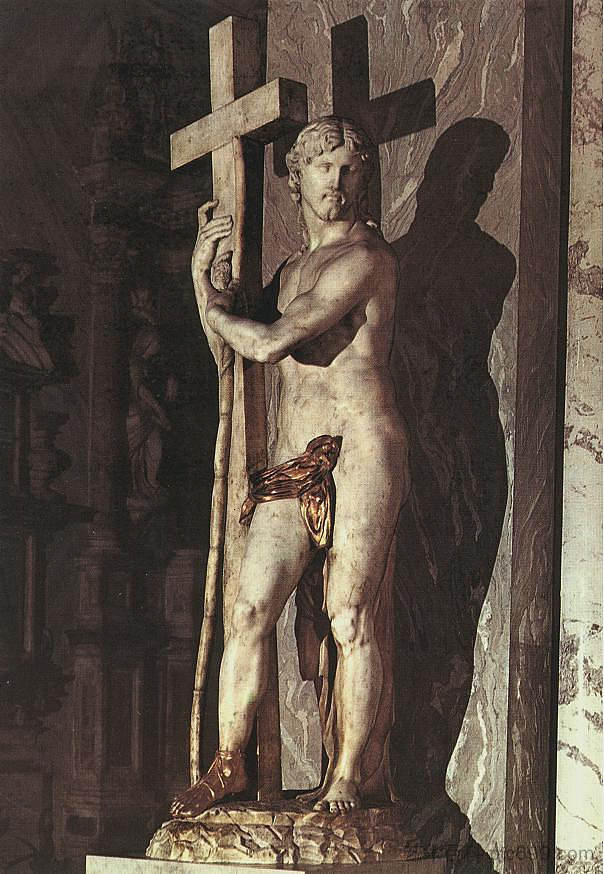 背负十字架的基督 Christ Carrying the Cross (1521; Rome,Italy  )，米开朗基罗