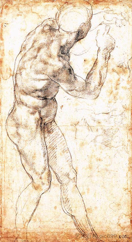 学习“卡希纳战役” Study to "Battle of Cascina" (1504; Florence,Italy ),米开朗基罗