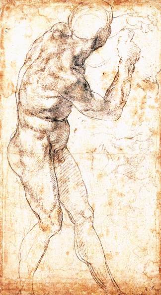 学习“卡希纳战役” Study to “Battle of Cascina” (1504; Florence,Italy                     )，米开朗基罗