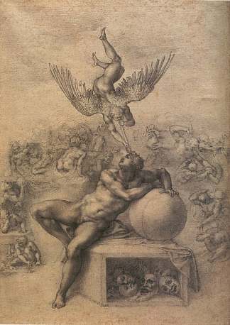 人类生命的梦想 The Dream of Human Life (c.1533; Italy                     )，米开朗基罗