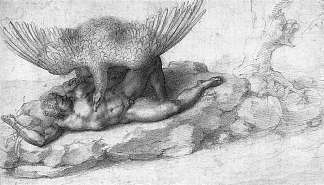 提提乌斯的惩罚 The Punishment of Tityus (1532; Italy                     )，米开朗基罗