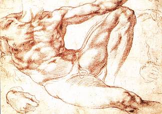亚当的研究 The Study of Adam (c.1508; Rome,Italy                     )，米开朗基罗