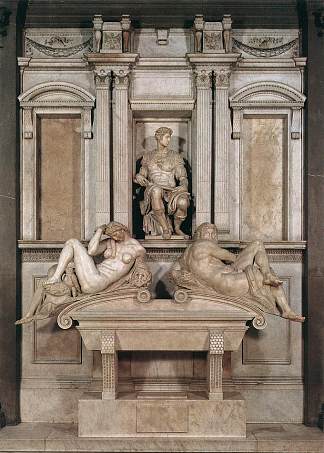 朱利亚诺·德·美第奇之墓 Tomb of Giuliano de Medici (1526 – 1533; Rome,Italy                     )，米开朗基罗