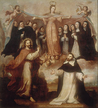 多米尼加人处女的寓言 Allegory of the Virgin Patroness of the Dominicans，米格尔·卡布雷拉