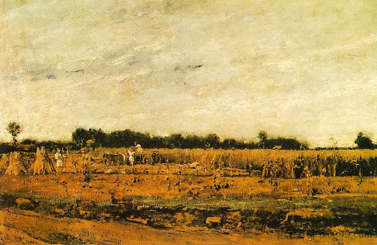 玉米田 Corn Field (1874)，米哈伊·冯·穆卡西斯