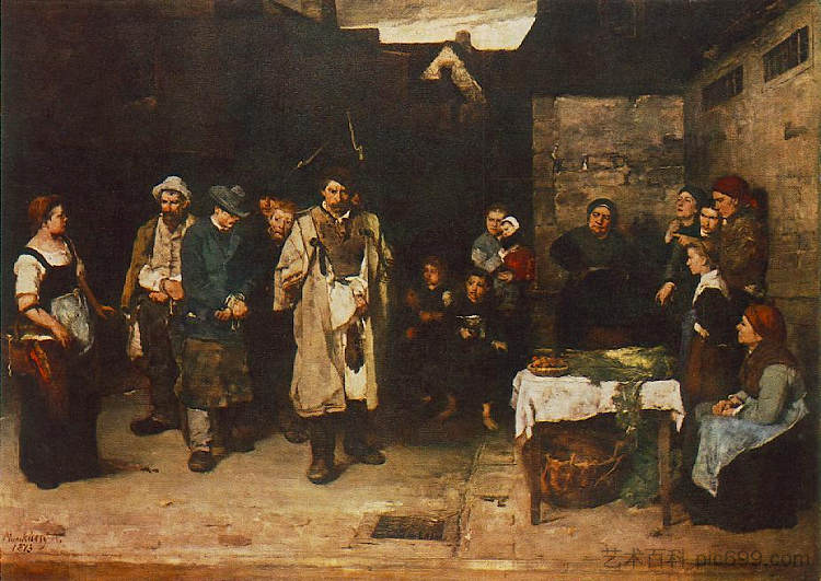 夜之漂泊者 Drifters in the Night (1873)，米哈伊·冯·穆卡西斯