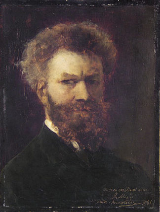 自画像二 Self-Portrait II (1881)，米哈伊·冯·穆卡西斯