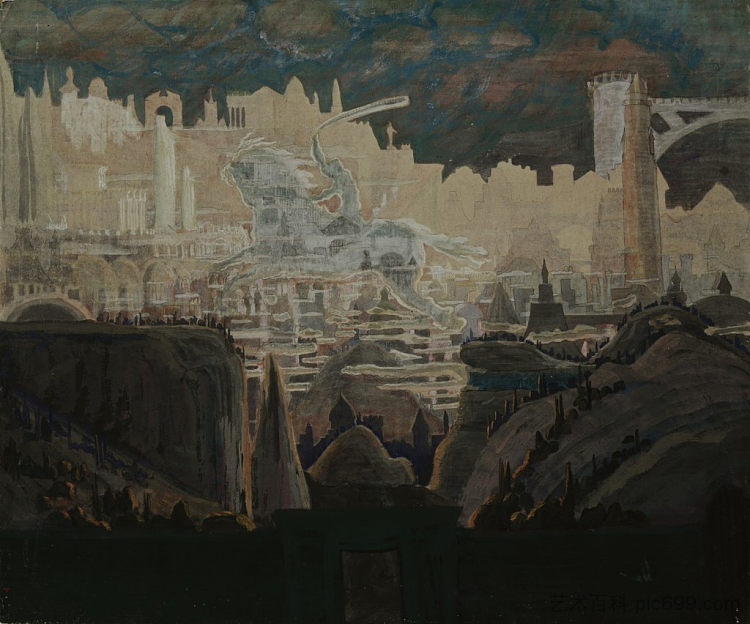 前奏（骑士前奏） Prelude (The knight prelude) (1909)，米卡胡斯·科斯坦蒂纳斯·西尼斯