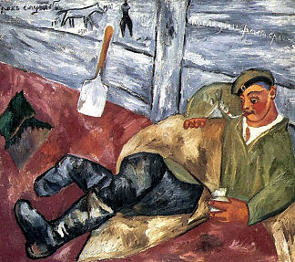 休息的士兵 Resting Soldier (1911)，哈伊尔·拉里奥诺夫