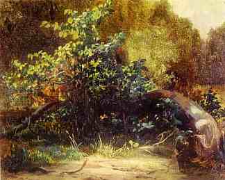 在森林边缘 At the Forest Edge (1833)，米哈伊尔·列别杰夫