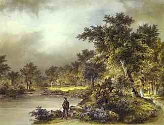 景观 Landscape (1833)，米哈伊尔·列别杰夫