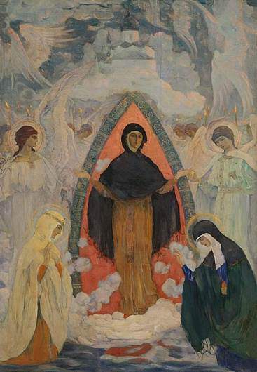 圣母代祷 Intercession of Our Lady (1914)，米哈伊尔·涅斯捷罗夫