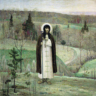 尊贵的拉多涅日的谢尔盖 Venerable Sergius of Radonezh (1899)，米哈伊尔·涅斯捷罗夫