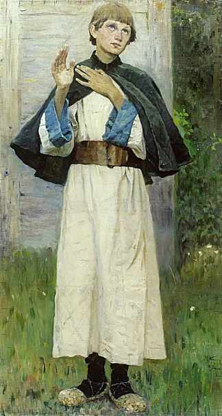 圣塞尔吉乌斯青年 Youth of St. Sergius (1891)，米哈伊尔·涅斯捷罗夫